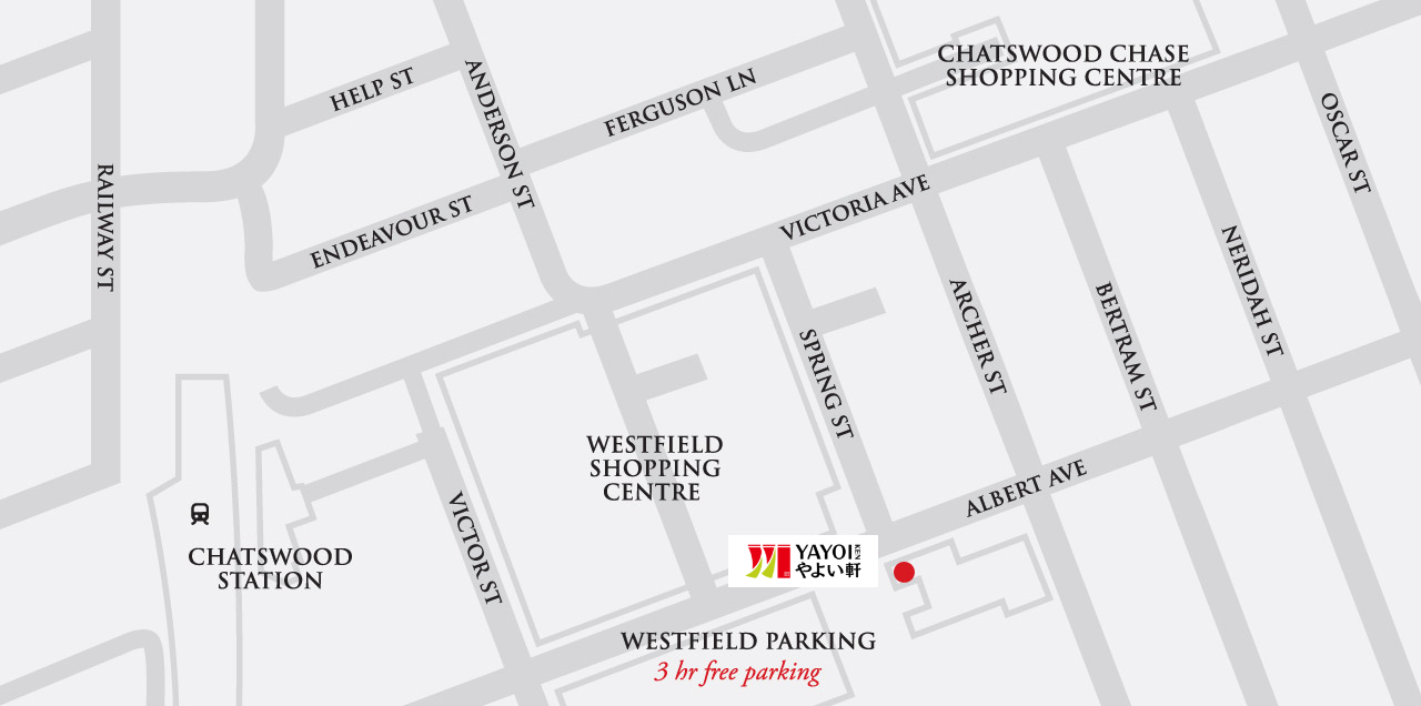 Yayoi Chatswood Location Map